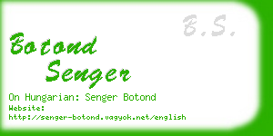 botond senger business card